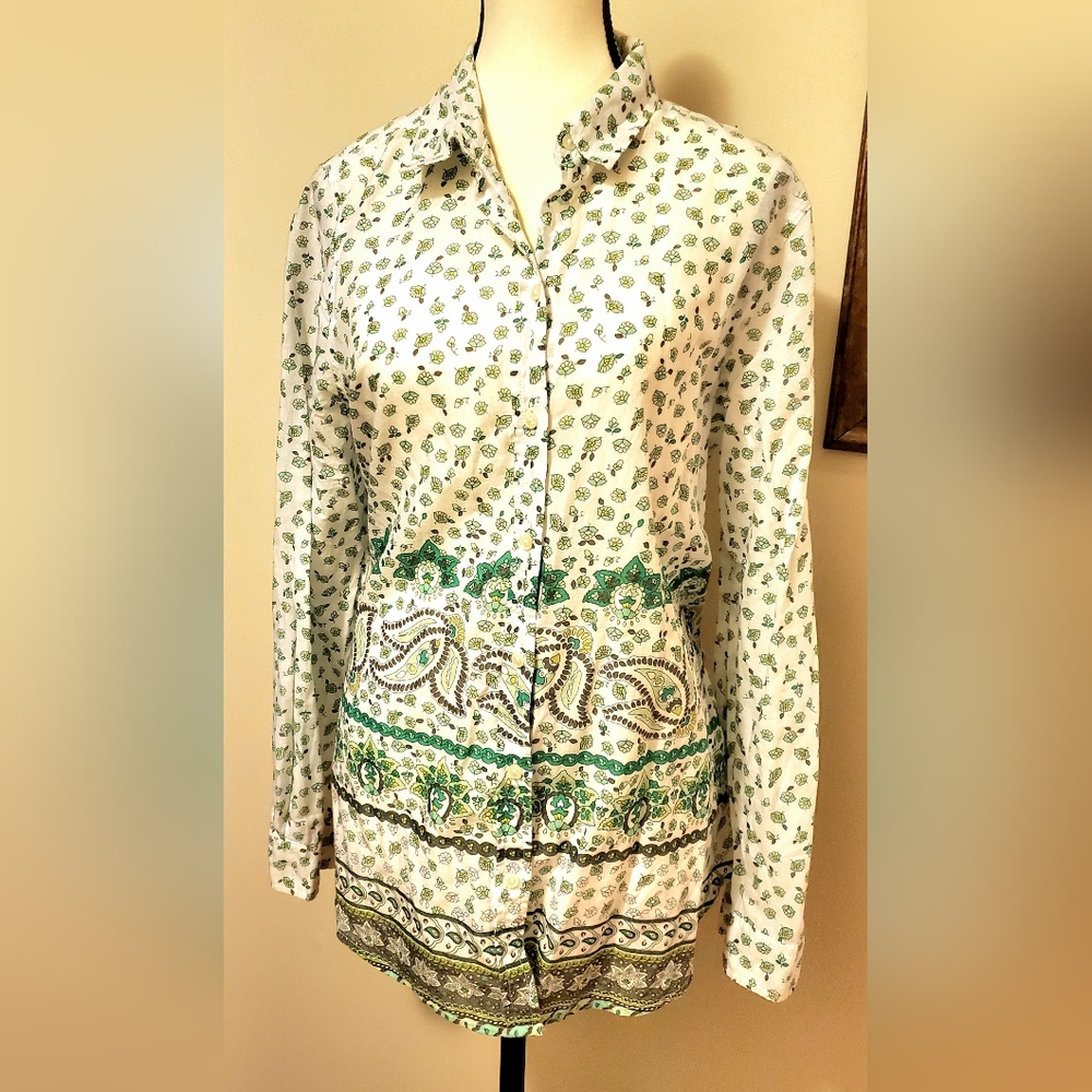 Old Navy Paisley Button Down Shirt